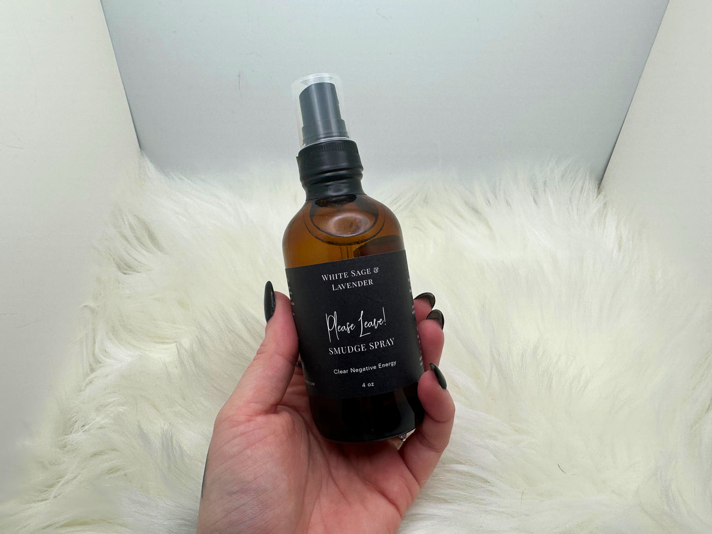 Please Leave! - White Sage & Lavender Smudge Spray