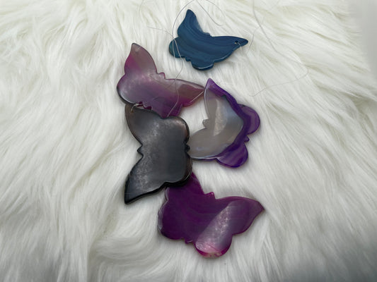 Agate Butterfly Wind Chimes